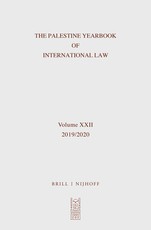 The Palestine Yearbook of International Law (2019-2020)