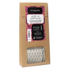 Namų kvapas su lazdelėmis ACappella Rožė ir santalas, 100 ml