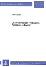 On 'Nominal Non-Predicating' Adjectives in English