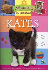 Albumėlis su lipdukais. Katės