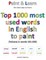 Top 1000 most used words in English to paint (Volume 2