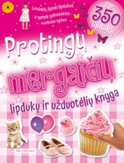 Protingų mergaičių lipdukų ir užduotėlių knyga