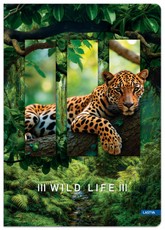 Knyga A4 96lap. 70g WILD LIFE lang.