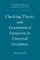 Checking Theory and Grammatical Functions in Universal Grammar