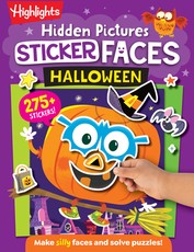 Halloween Pumpkin Hidden Pictures Sticker Faces