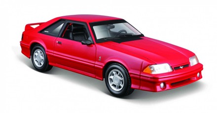 Ford Mustang SVT Cobra 1993 raudonas 1/24 modelo automobiliukas.