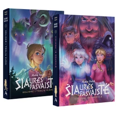 Šiaurės pašvaistės grafinių novelių 2 knygų rinkinys: Šiaurės pašvaistė. Kelionė į Trolių slėnį + Šiaurės pašvaistė. Vikingai ir orakulė Šiaurės pašvaistės grafinių novelių 2 knygų rinkinys: Šiaurės pašvaistė. Kelionė į Trolių slėnį + Šiaurės pašvaistė. Vikingai ir orakulė