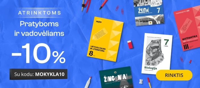 Vadovėliai ir pratybos - EXTRA 10% nuolaida!