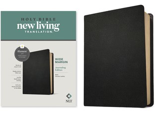 NLT Wide Margin Bible, Filament Enabled Edition (Red Letter, Genuine Leather, Black)