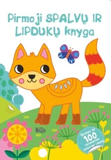 Pirmoji spalvų ir lipdukų knyga. Kačiukas Pirmoji spalvų ir lipdukų knyga. Kačiukas