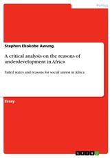 Ekokobe Awung, S: Critical analysis on the reasons of underd