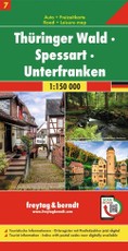 Thüringer Wald - Spessart - Unterfranken, Autokarte 1:150.000, Blatt 7