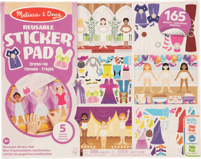 MELISSA & DOUG Daugkartinio naudojimo lipdukų knygelė „Aprenk mane“