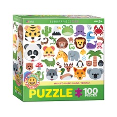 Dėlionė „Laukiniai gyvūnai“ Emoji puzzle 100 d.