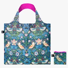 LOQI pirkinių krepšys „WILLIAM MORRIS The Strawberry Thief Recycled Bag“ LOQI pirkinių krepšys „WILLIAM MORRIS The Strawberry Thief Recycled Bag“