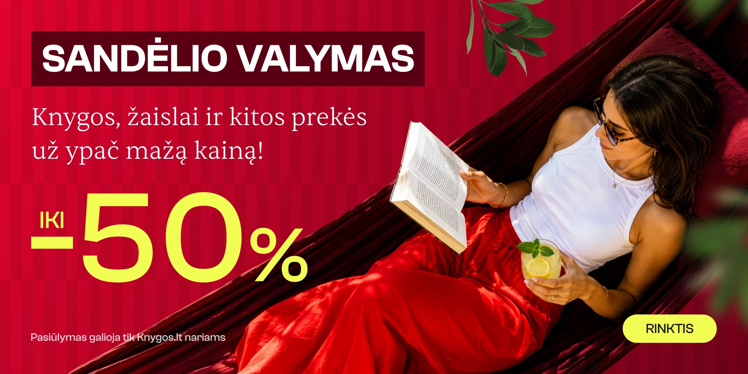 SANDĖLIO VALYMAS - knygoms iki -70%, kitoms prekėms iki -50%!