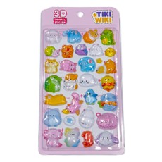 TIKI WIKI 3D lipdukų rinkinys - Crystal: Cute Animals