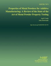 Properties of Metal Powders for Additive Manufacturing