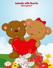 Animals with Hearts Coloring Book 2