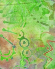 Green Jungle Batik Composition Notebook - Large Ruled Notebook - 8x10 Lined Notebook (Softcover Journal / Notebook / Diary)