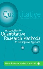 Balnaves, M: Introduction to Quantitative Research Methods