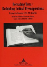 Rereading Texts / Rethinking Critical Presuppositions