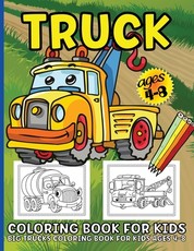 Trucks Coloring Book For Kids