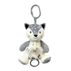 Muzikinė dėžutė – kreminė lapė, 18 cm