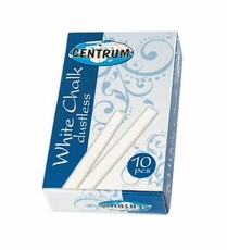 Kreida Centrum, apvali, 10vnt., baltos spalvos