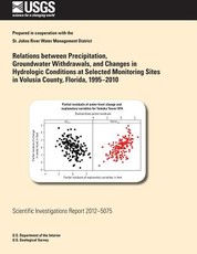Relations between Precipitation, Groundwater Withdrawals, and Changes in Hydrologic Conditions at Selected Monitoring Sites in Volusia County, Florida, 1995?2010