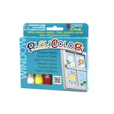 Pieštukiniai dažai rašyti ant stiklo PLAYCOLOR Window 6 sp.