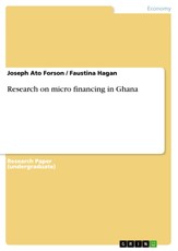Research on micro financing in Ghana