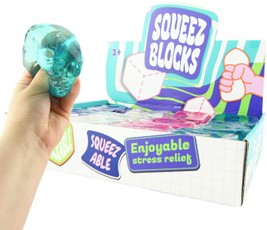 Antistresinis žaislas Squeeze Blocks Sugar, 6 cm, įvairių rūšių