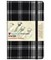 Waverley S.T. (M): Black & White Pocket Genuine Tartan Cloth Commonplace Notebook