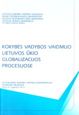 Kokybės vadybos vaidmuo Lietuvos ūkio globalizacijos procesuose