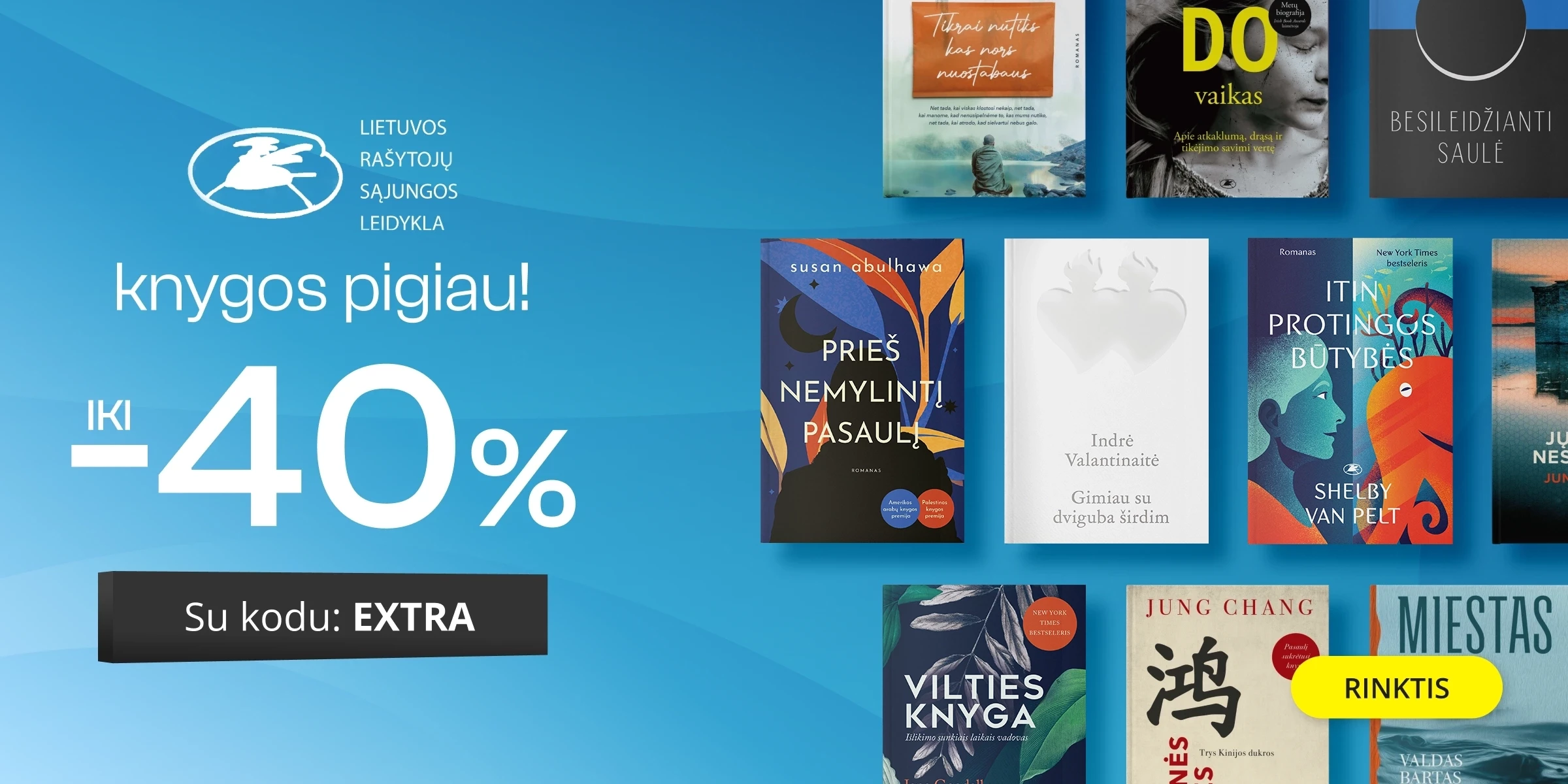 LEIDYKLOS LIETUVOS RAŠYTOJŲ SĄJUNGA KNYGOS - extra nuolaidos iki -40%!