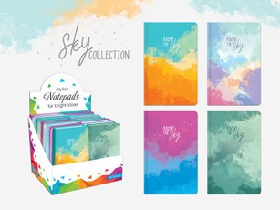 Užrašų knygutė A6 96lap 70g lang SKY