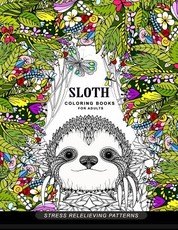 Sloth coloring book for adults