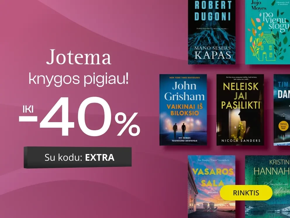 Leidyklos JOTEMA knygoms iki - 40 % extra nuolaidos!