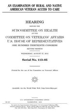 An examination of rural and Native American veteran access to care