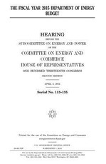 The fiscal year 2015 Department of Energy budget