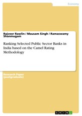 Ranking Selected Public Sector Banks in India based on the Camel Rating Methodology