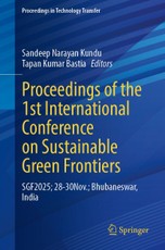 Proceedings of the 1st International Conference on Sustainable Green Frontiers