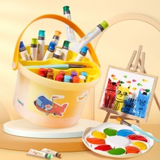 Lengvai nuplaunamo guašo rinkinys JARMELO, 24 spalvos