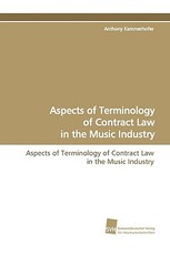 Aspects of Terminology of Contract Law in the Music Industry
