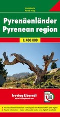 Pyrenäenländer 1 : 400 000. Autokarte