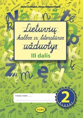 Lietuvių kalbos ir literatūros užduotys 2 klasei 3 dalis