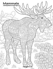 Mammals Coloring Book for Grown-Ups 2