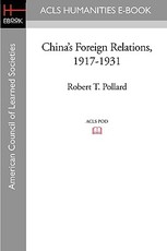 China's Foreign Relations, 1917-1931