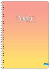 Sąsiuvinis su spirale A5 60lap 70g lang SUNSET